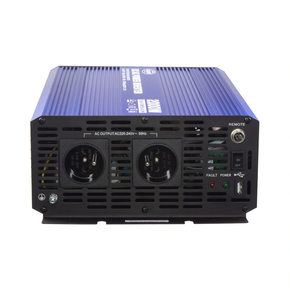 Sinusový měnič napětí z 24/230V + USB, 2000W