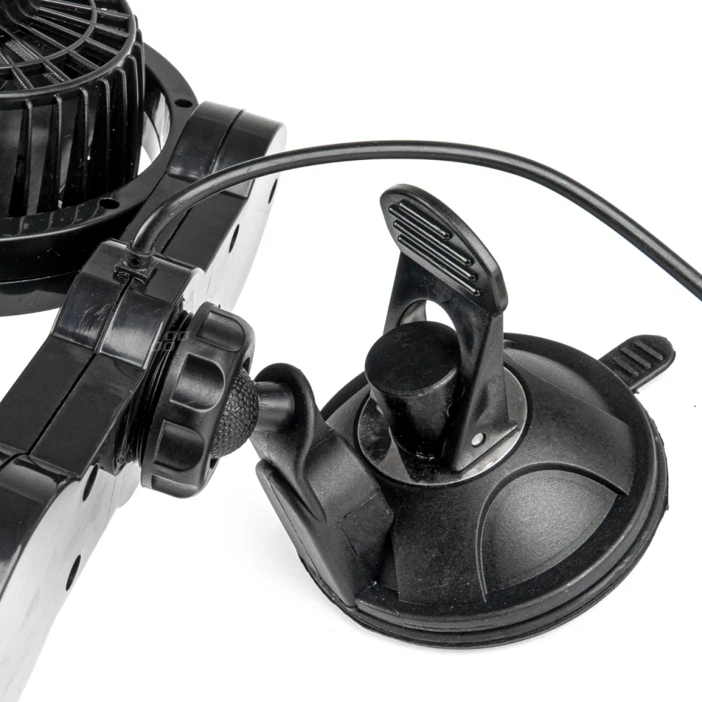 Ventilátor do auta 12V DUO, 2x108 mm, na přísavku