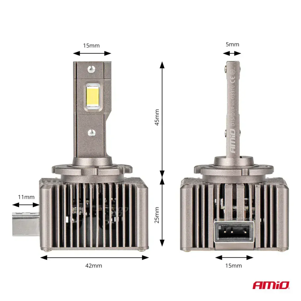 LED ŽÁROVKY D1S LED XD Series CAN-BUS, bílé 6500K, 8600 LM, 2 ks IP65, AMIO