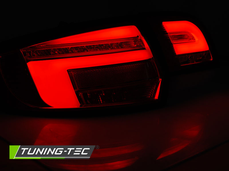 Zadní světla-Audi 8P 5D 03-08 - červená/bílá LED BAR SEQ SPORTBACK