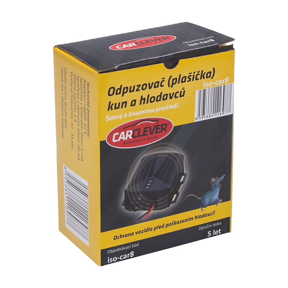 Odpuzovač -plašička kun a hlodavců do auta