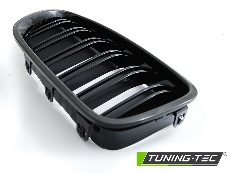 PŘEDNÍ MASKA, LEDVINKY BMW F10, F11, 2010-2016, SPORT STYLE, LESKLÁ ČERNÁ