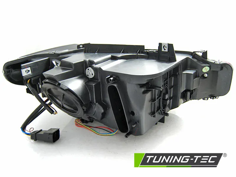 Přední světla BMW F30/F31 11-15 černá ANGEL EYES LED TRU DRL XENON s AFS