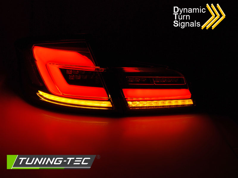 ZADNÍ LED SVĚTLA, SVĚTLOMETY, LAMPY BMW F10 2010-2016, SEQ, ČERVENÉ KOUŘOVÉ