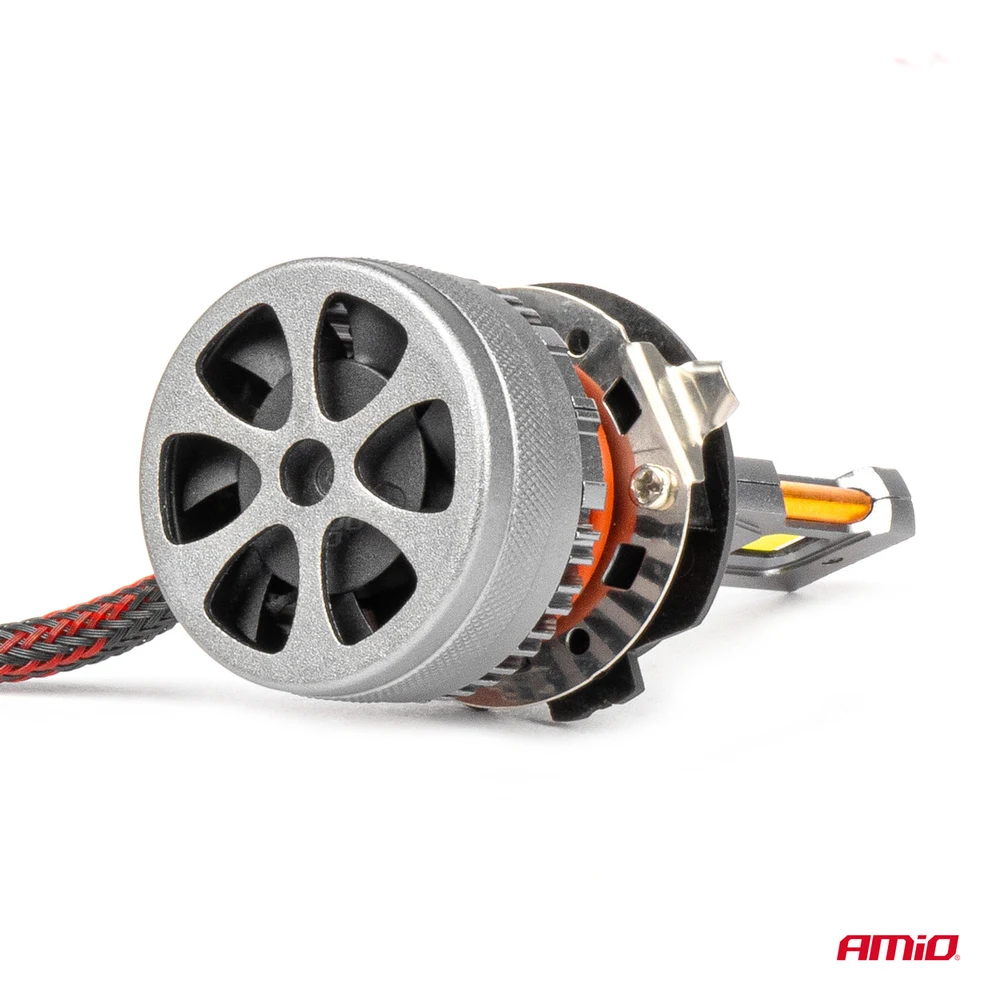 LED autožárovky H7-6 HP FULL CANBUS 12V 24V, bílé 6500K | 4500 LM, 2 ks AMIO