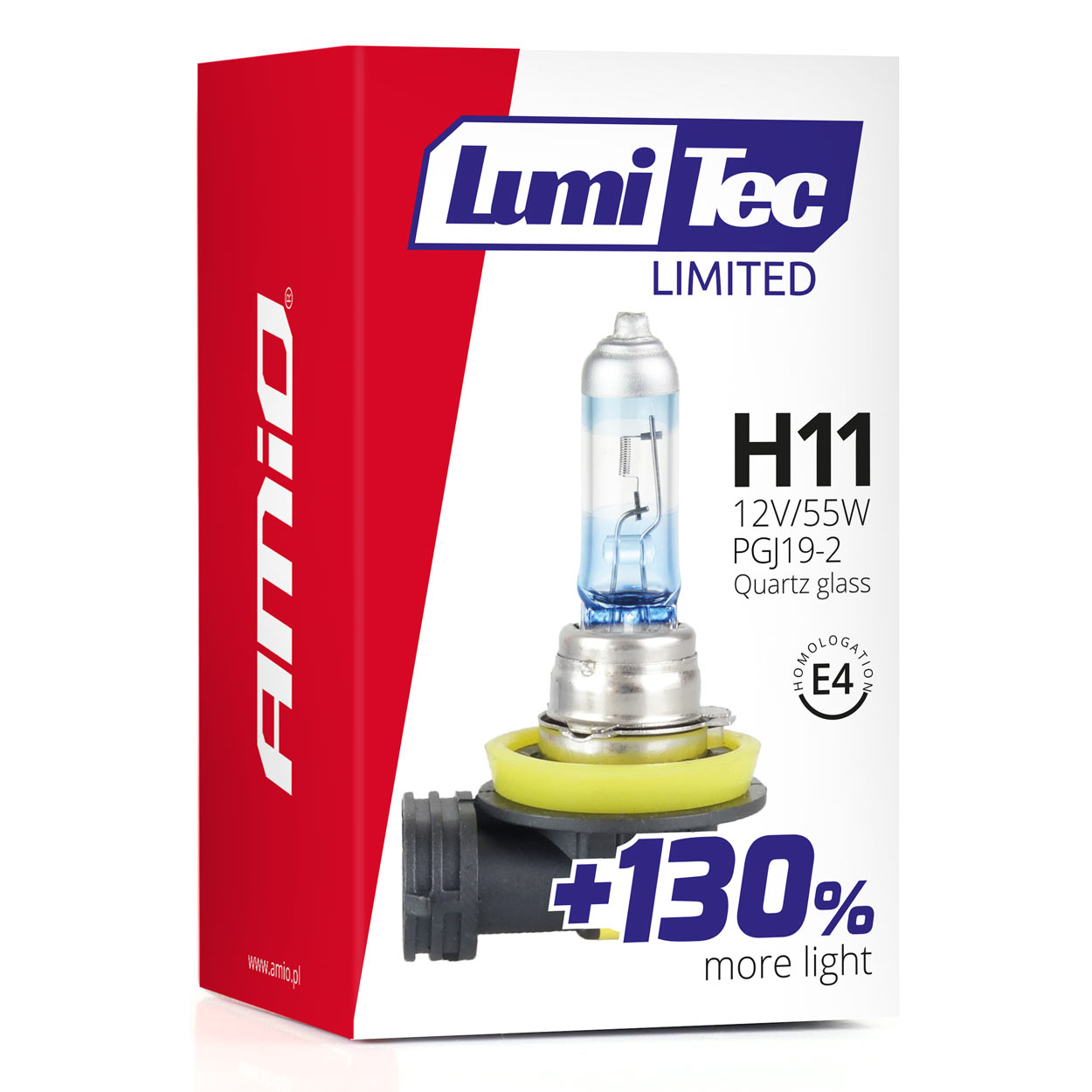 Halogenová žárovka H11 12V 55W LumiTec LIMITED +130%
