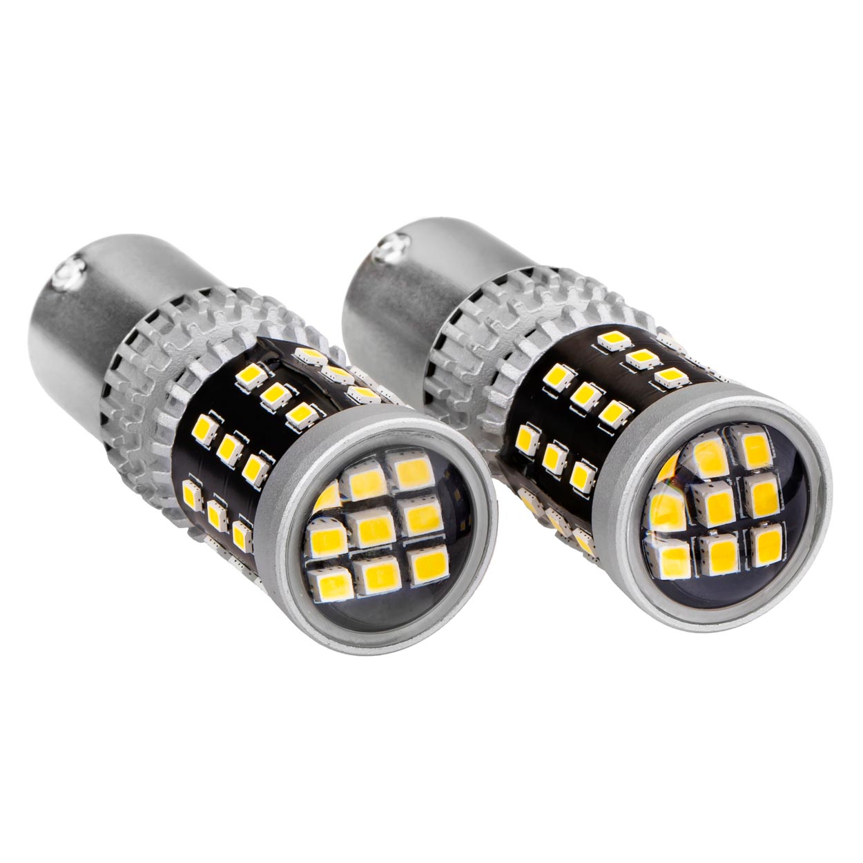 LED žárovky BA15S, 39 SMD CAN-BUS bílé, 2 ks - AMIO