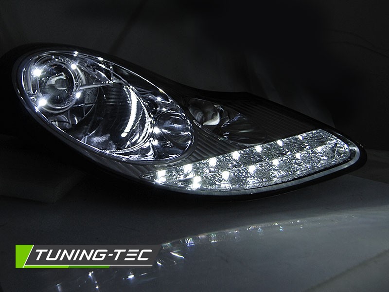 PŘEDNÍ SVĚTLA, SVĚTLOMETY, LAMPY PORSCHE BOXSTER, 1996-2004, 911, 996, CHROMOVÉ