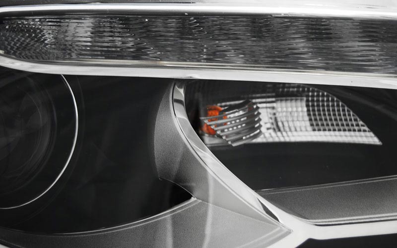 PŘEDNÍ SVĚTLA, LAMPY, SVĚTLOMETY S LED DENNÍMI SVĚTLY AUDI A3 8P 2008-2012 ČERNÁ