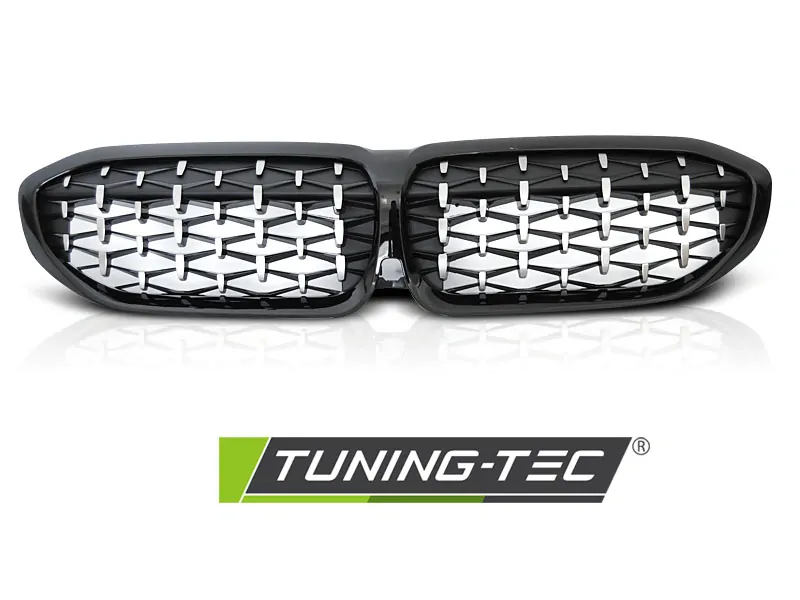 PŘEDNÍ MASKA BMW G20, G21, 2019-, DIAMOND, ČERNÁ LESKLÁ