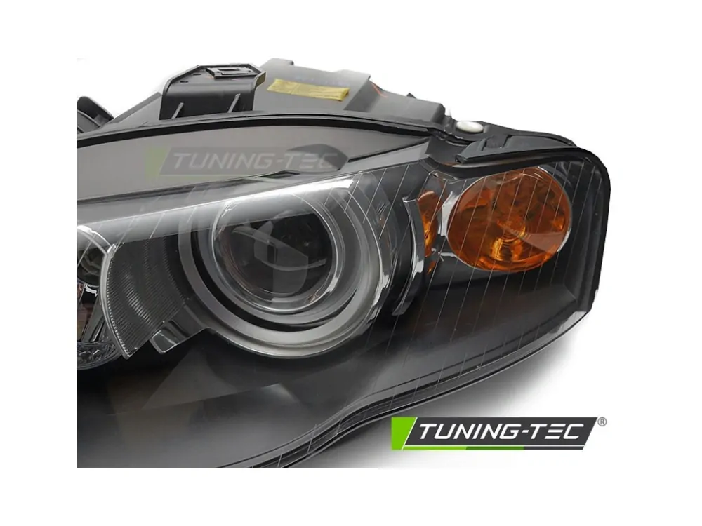 Přední xenonová světla, světlomety, lampy Audi A4 B7, 2004-2008, černé