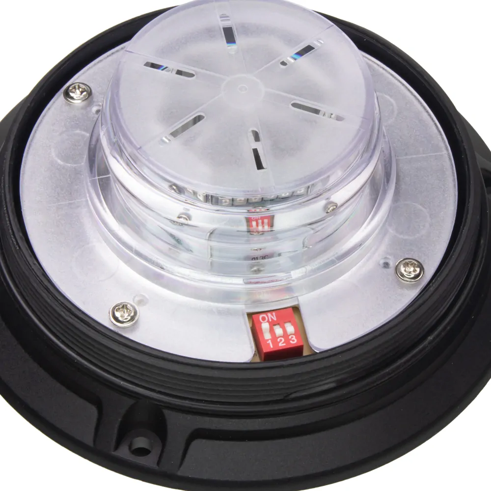 LED maják, 12-24V, 36xLED zelený, magnet, ECE R10