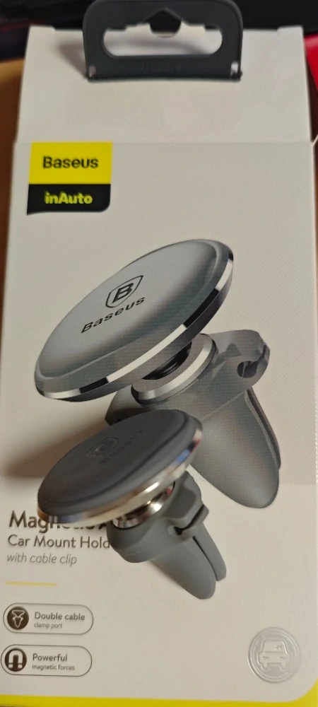 Magnetický držák telefonu BASEUS Magnetic Air Vent šedý