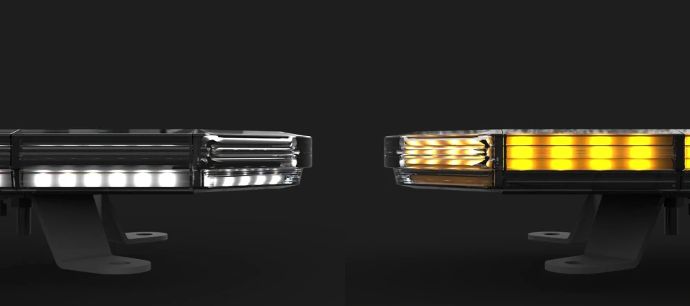 LED rampa 1080mm, oranžová+bílá, 12-30V, ECE R65