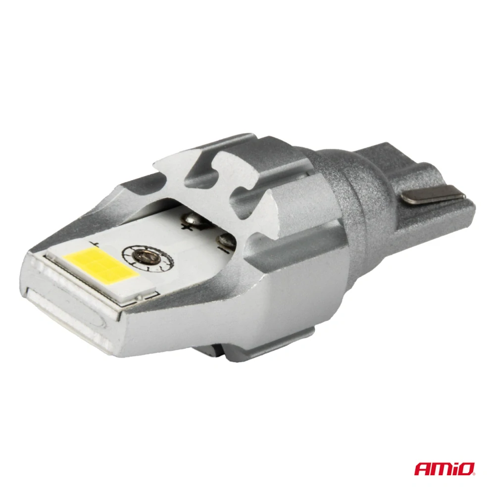 LED žárovky W16W T15 AMIO CAN-BUS 2 SMD LED, bílé 6000K, 2 ks