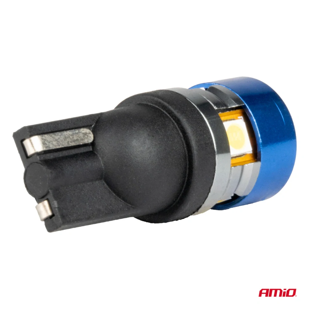 LED žárovky CANBUS T10 W5W 5SMD 3030 White 12V/24V AMiO