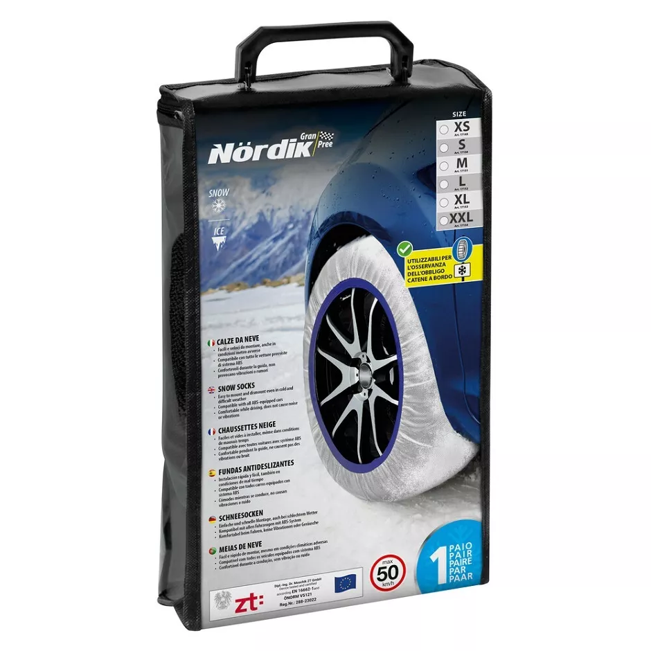 Textilní sněhové řetězy LAMPA Nördik, velikost XL