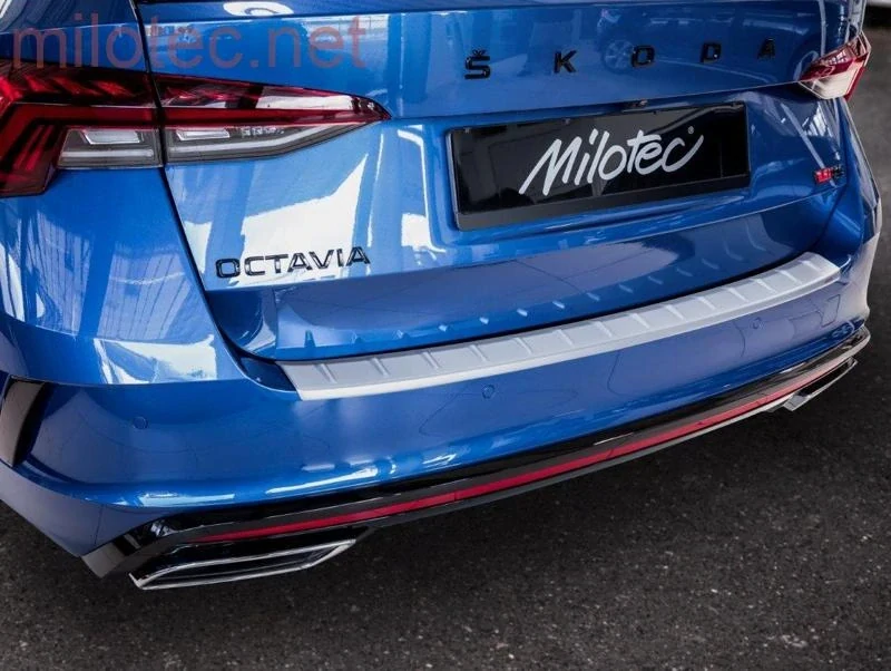 Práh pátých dveří s výstupky, Alu Brush - matný, Škoda Octavia IV. Combi Facelift / Combi RS Facelift, od r.v. 2024