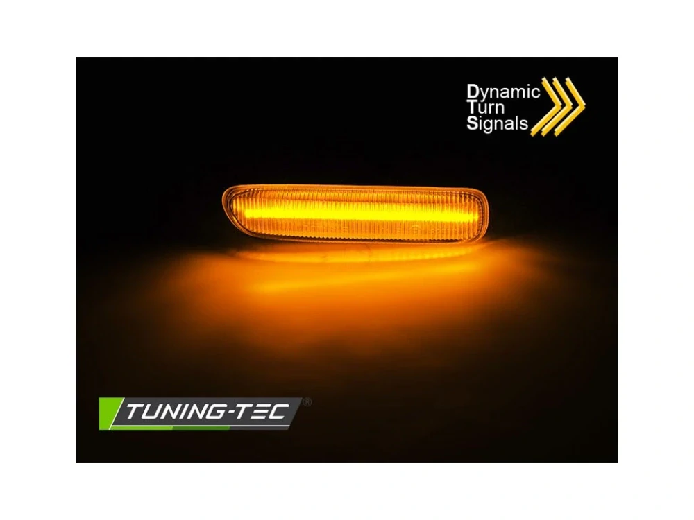 Boční blikače BMW E46 LED SEQ chrom