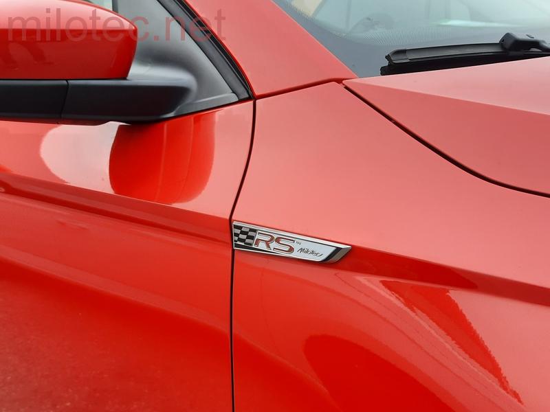 Emblém RS by Milotec, Fabia III. + IV., Octavia IV., Superb III. + IV., Scala, Kodiaq, Karoq, Kamiq