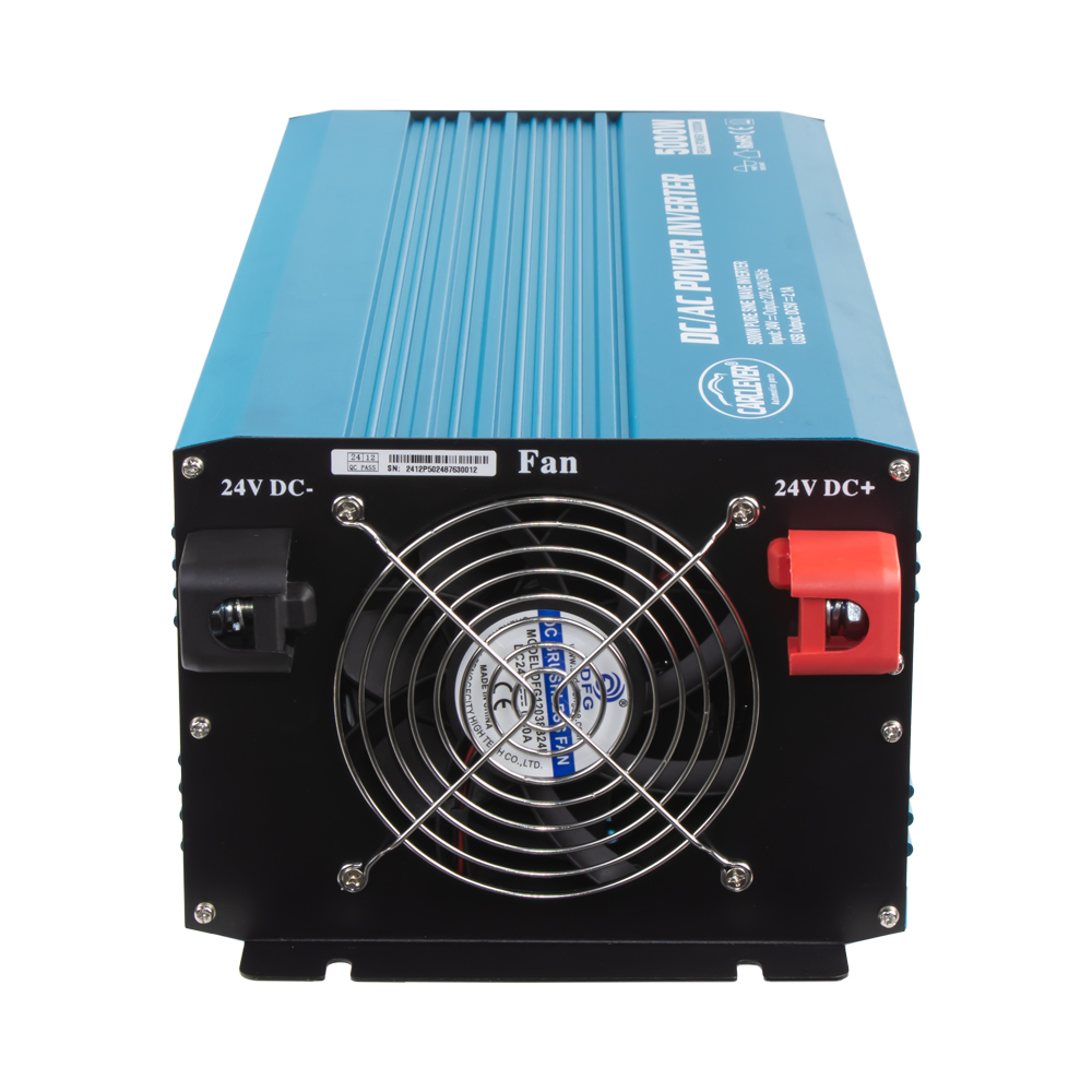 Sinusový měnič napětí z 24/230V + USB, 5000W