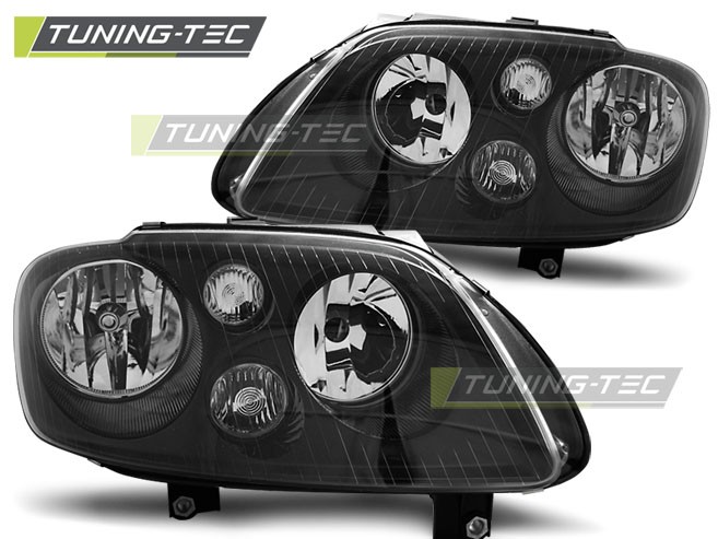 Přední světlomety, světla, lampy VW Volkswagen Touran, Caddy, 2003-2006, černé black