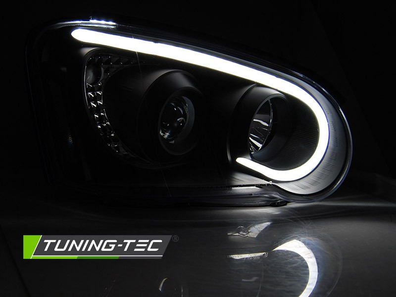 Přední světla, světlomety, lampy Subaru Impreza GD, 2003-2005, Tube Light, černé