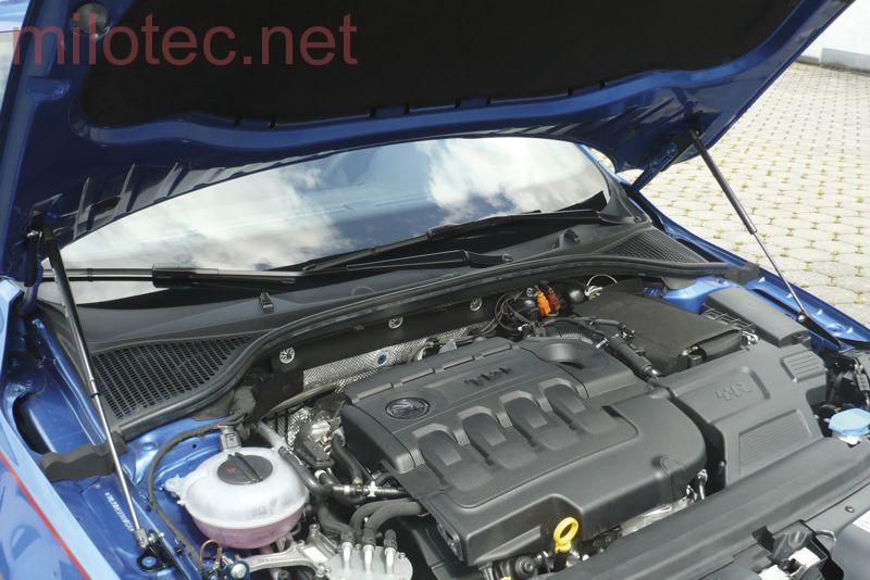 Plynové vzpěry kapoty motoru Škoda Octavia III (2012 - 2020) - sada 2 ks - Milotec