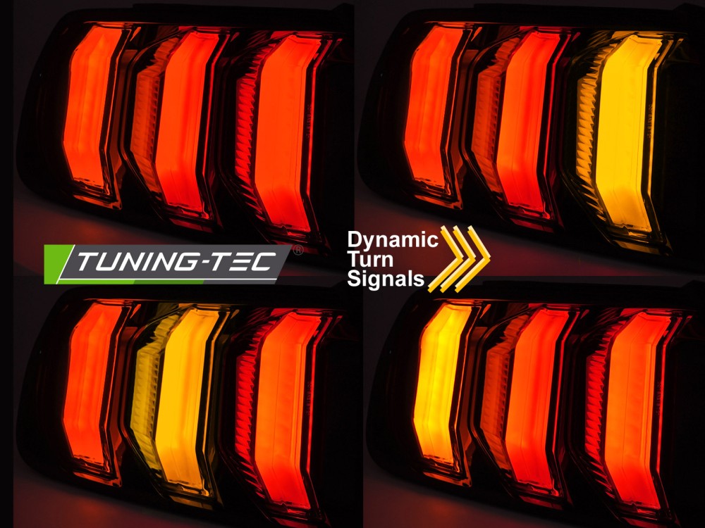 Zadní LED světla, světlomety, lampy Ford Mustang 2014-2022, kouřové