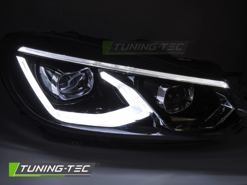 Přední světla, VW Golf 6 2008-2013, FULL LED, černé
