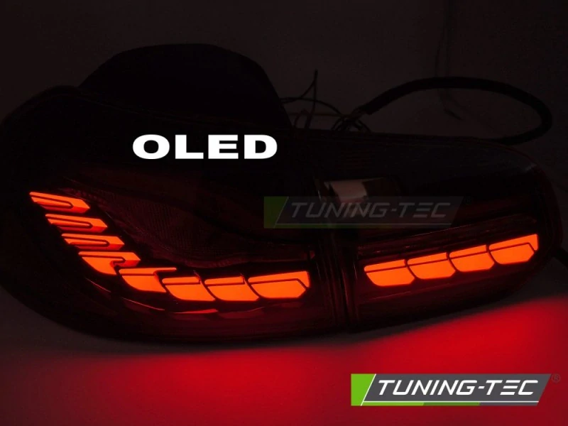 Zadní LED světla VW Golf 6, 2008-2013, OLED, SEQ, červené