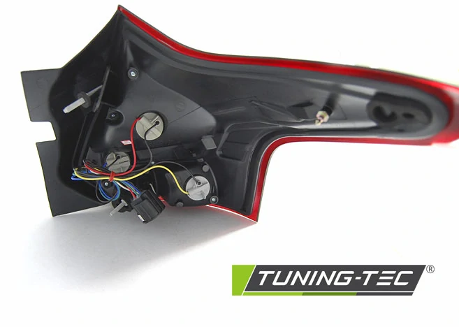 Zadní světlomety, lampy Ford Focus 3, 2011-2014, hatchback, LED BAR červená, kouřová