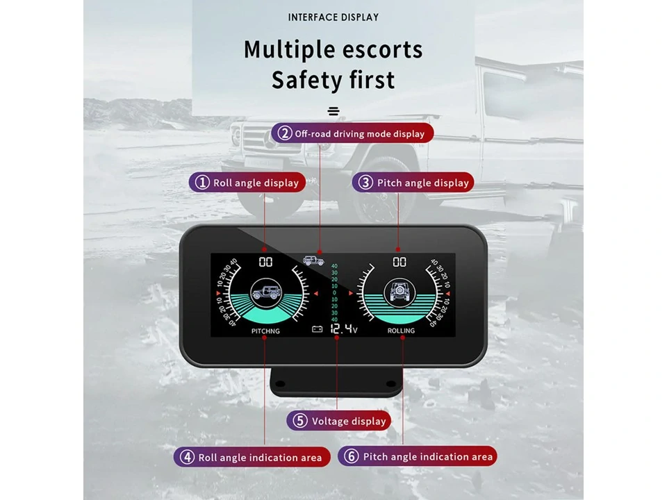 Palubní DISPLEJ 4,2" LCD s vestavěným víceosým gyroskopem