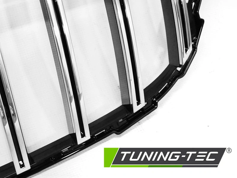 Přední maska Mercedes W205 2018- GT-R styl, chromová černá