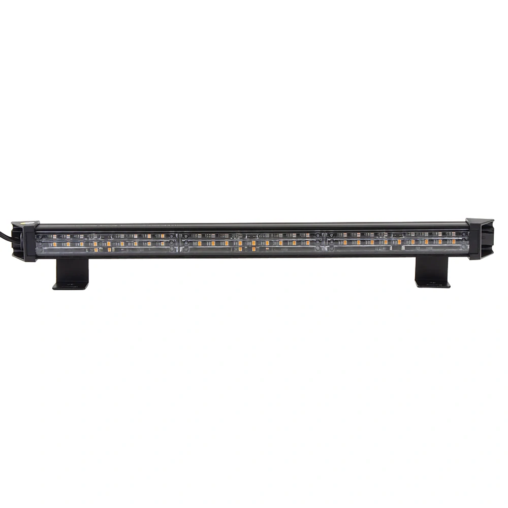 LED alej voděodolná (IP67) 12-24V, 27x LED 1W, oranžová 484mm, ECE R65
