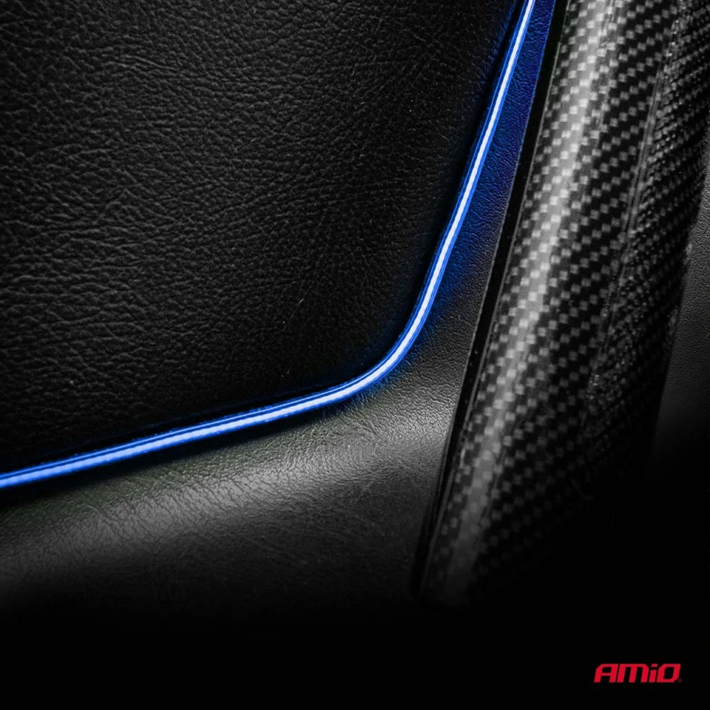 LED pásky COB do auta - bočné modrá 2x30 cm 12 V AMiO-04578