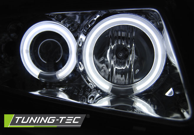Přední světla Audi A3 8L 96-00 Angel Eyes CCFL - chrom