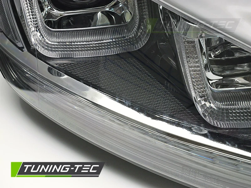 Přední světla VW Golf VII 13-17 SEQ černé s chromovou linkou