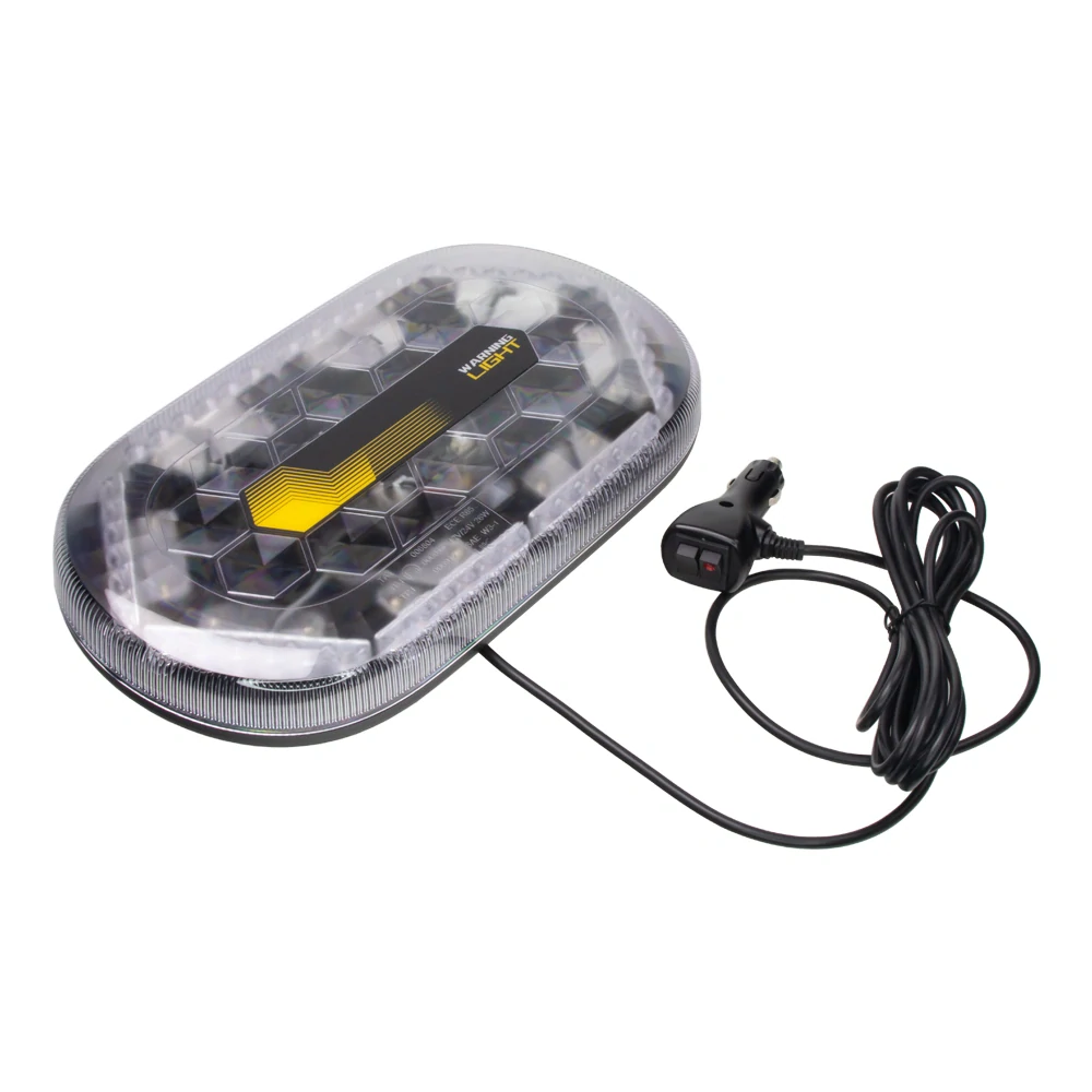 Mini LED rampa, oranžová, 48xLED, 12-24V, 325mm, ECE R65, magnet