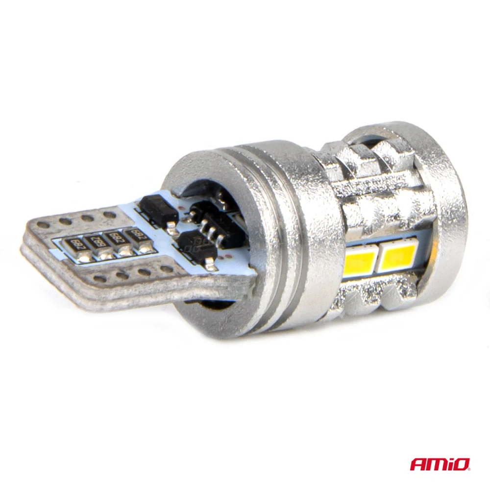 LED STANDARD BULBS T10 W5W 6x3020 + 1x3030 SMD BÍLÉ 12V/24V AMiO