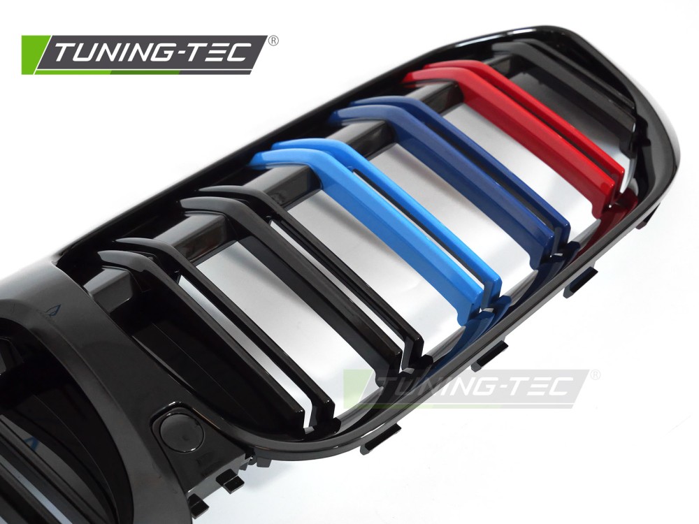 Přední maska double bar černá lesklá s trikolórou BMW G20/G21 2019-2022