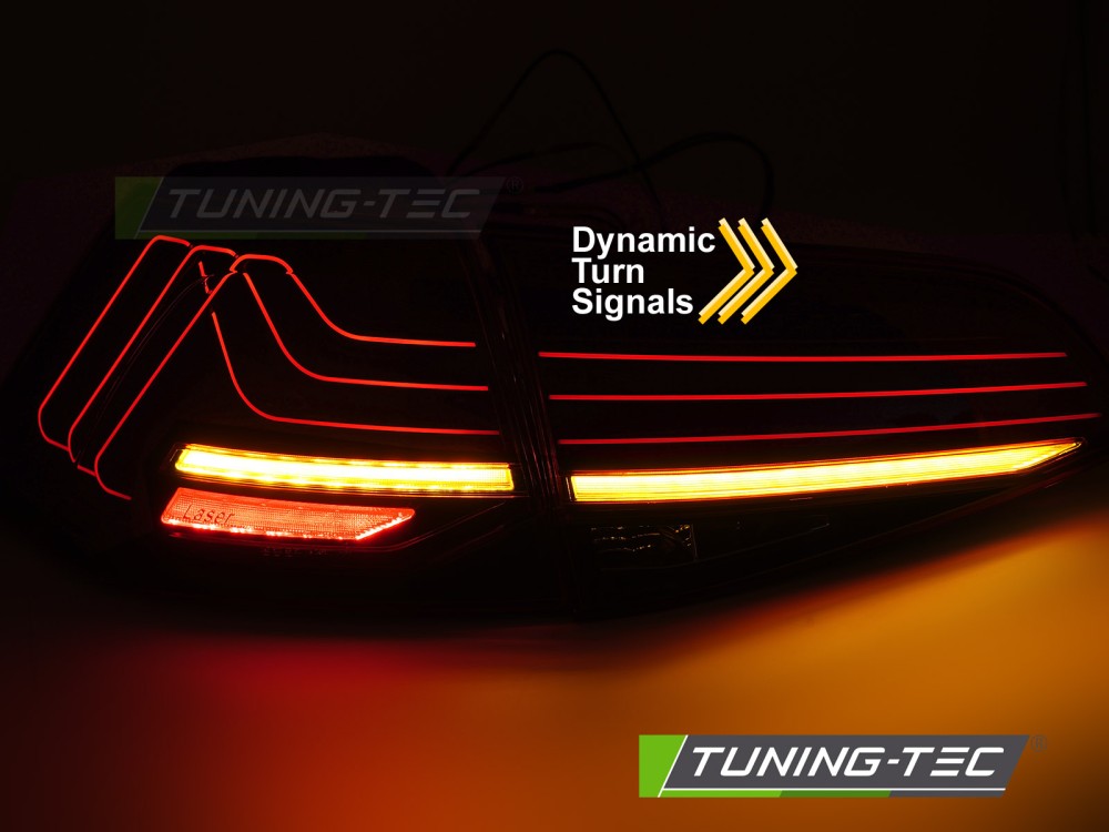 Zadní světla VW GOLF 7 13-19 kouřová LED SEQ