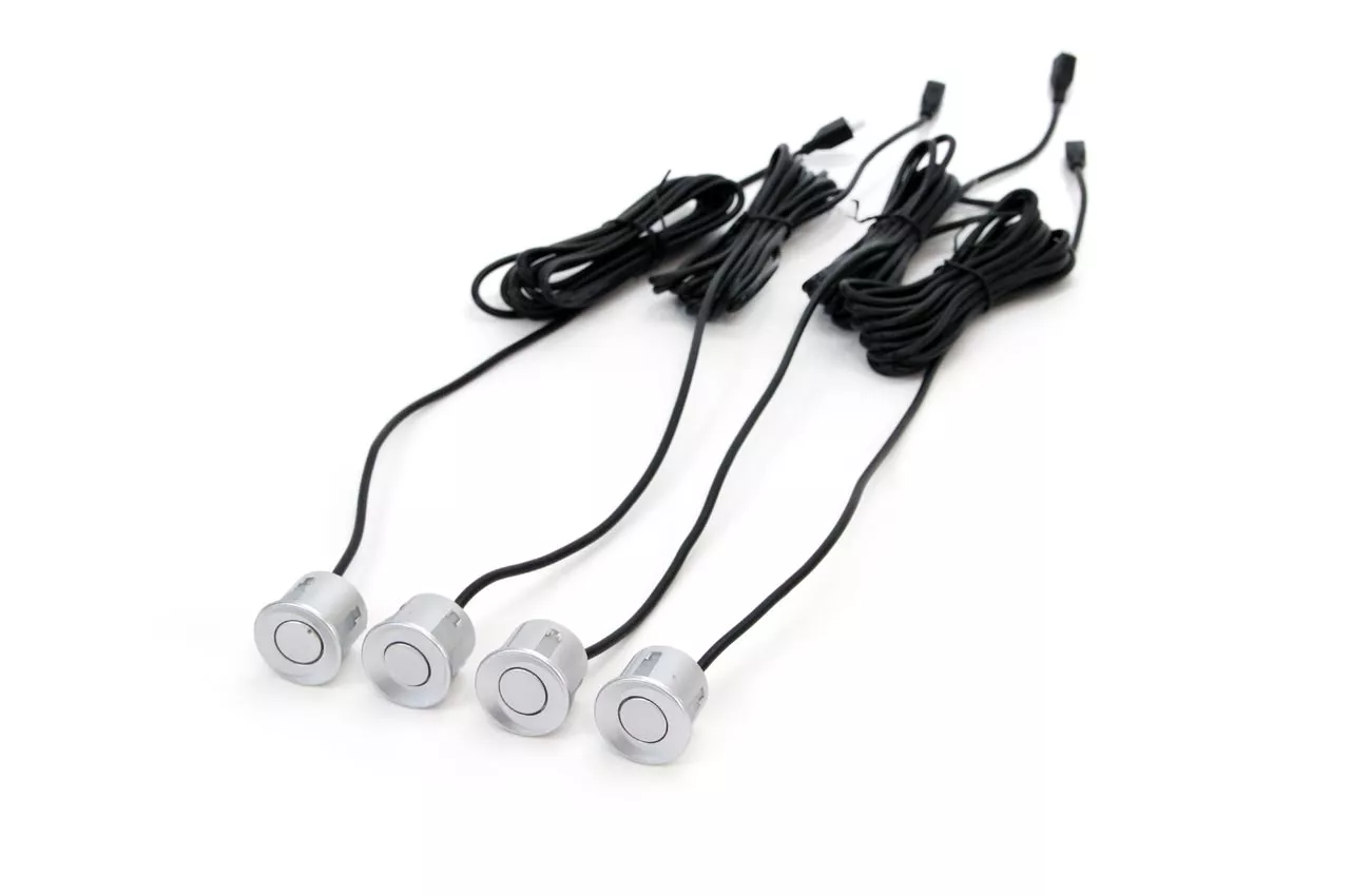 Parkovací senzory s kamerou v SPZ a TFT displejem 4.3" XD-402, stříbrné Plug & Play