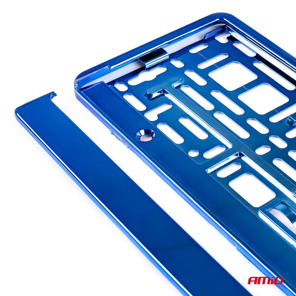 Podložka pod SPZ AMIO, metalická modrá