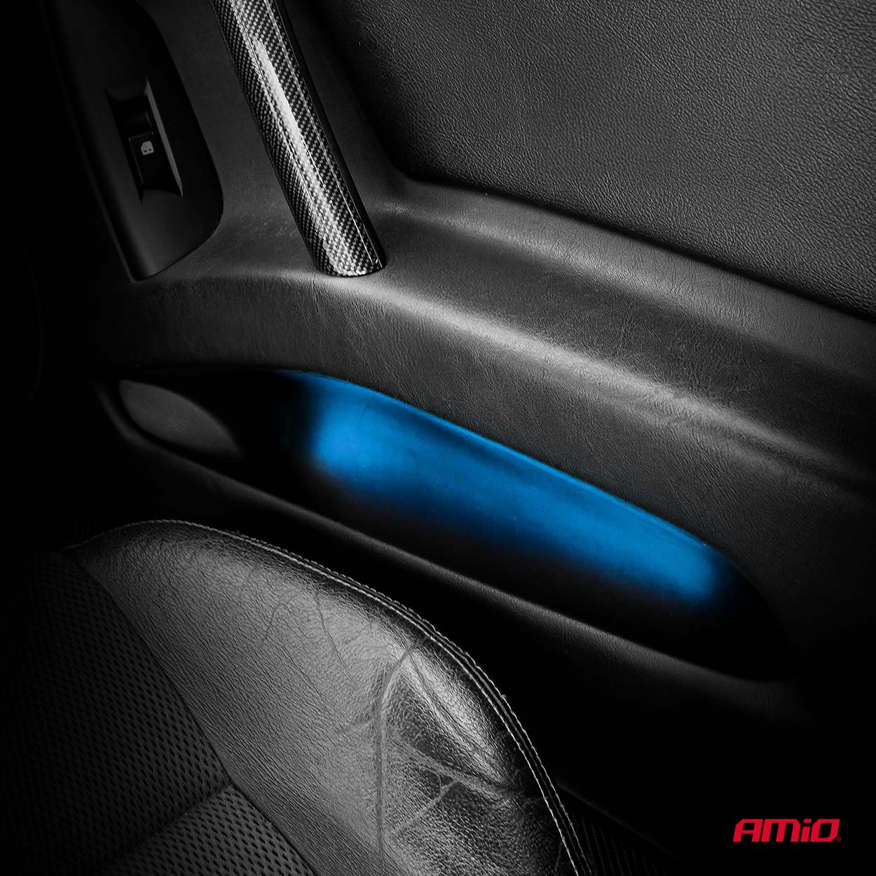 LED interiérové osvětlení AMIO 2×30 cm, COB modré, 12V