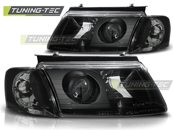 Přední světlomety, světla, lampy VW Passat B5, 3B, 1996-2000, černé black 