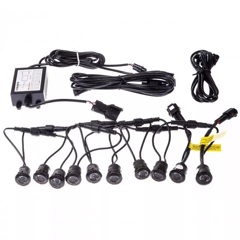 Denní svícení Einparts DRL 402 MINI SMOKE, 10 LED čoček 23 mm