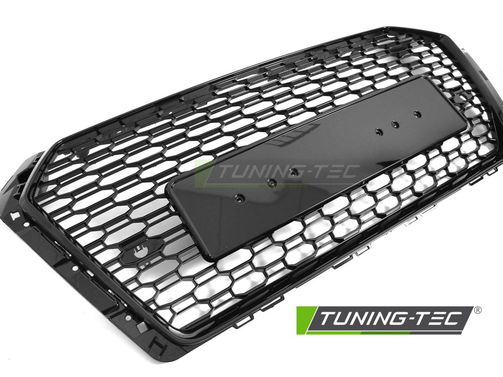  Přední maska Audi A4 B9 2015-2019 SPORT černá lesklá s PDC 