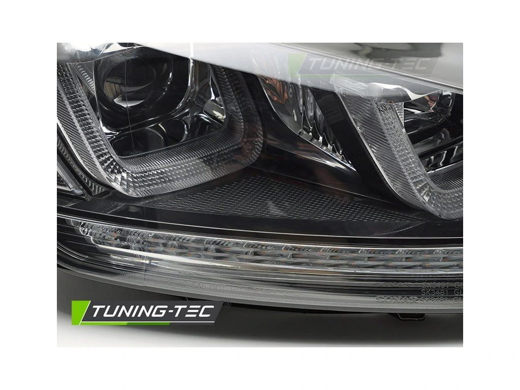 Přední světla VW Golf VII 13-17 SEQ černé s černou linkou