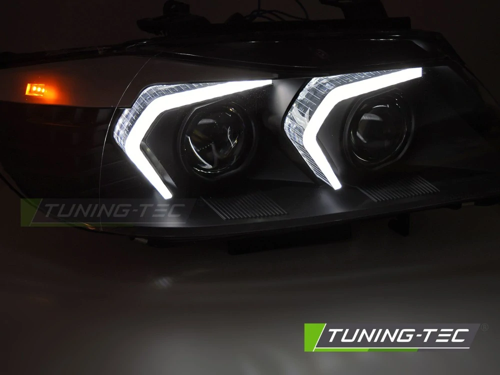 PŘEDNÍ SVĚTLA LED, ČERNÉ, BMW E90 / E91 LCI (2009–2011) XENON AFS